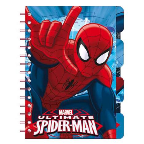 Marvel Spiderman Spiral Notebook With Bookmarks £3.49